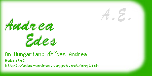 andrea edes business card